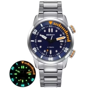 Reloj automático BERNY para hombre, buceo y varios colores.
