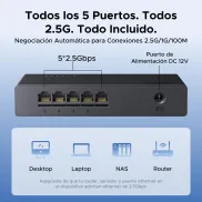 Hub Ethernet UGREEN 2.5G RJ45 5 Puertos Plug and Play