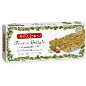Turrón de Cacahuete con Miel Sin Gluten, 150 g - Doña Jimena