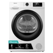 Secadora Hisense DHQE800BW2 de Bomba de Calor, 8Kg