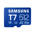 Tarjeta microSD Samsung T7, 512 GB, UHS-I U3, 4K UHD