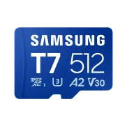 Tarjeta microSD Samsung T7, 512 GB, UHS-I U3, 4K UHD