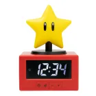 Reloj Despertador Nintendo Super Star Icon con Luz Nocturna