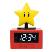 Reloj Despertador Nintendo Super Star Icon con Luz Nocturna