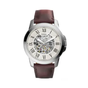 Reloj automático de acero inoxidable para hombre Fossil Grant