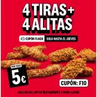 Tiras y Alitas: 4 de Cada una en KFC