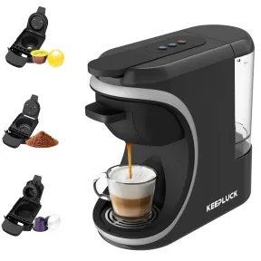 Cafetera 3 en 1 para cápsulas Nespresso y Dolce Gusto