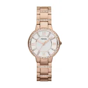 Reloj Fossil Virginia para mujer, cuarzo, 30MM, oro rosa