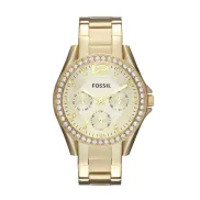 Reloj Cronógrafo Fossil Riley para Mujer con Correa Dorada 38MM