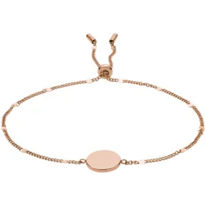 Pulsera de acero o latón para mujer con cierre Fossil