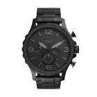 Cinturón de Piel Marrón para Hombre Fossil, 50 mm, Gris Oscuro