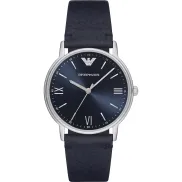 Reloj de hombre Emporio Armani, acero y cuero, AR11012