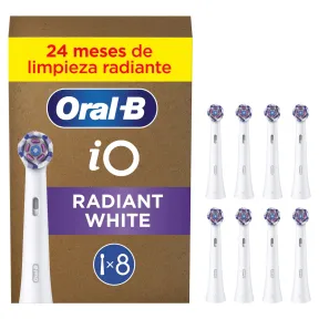 Cabezales Blanqueadores Oral-B iO Radiant White - Pack de 8