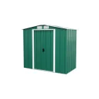 Cobertizo Verde de Metal con OW Trim – 202 x 122 x 180,5 cm