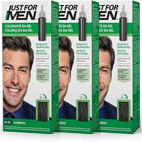 Tinte en Gel para Hombre Moreno H45 - Just For Men (3 Pack)