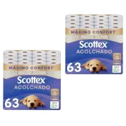 Papel Higiénico Scottex 3 Capas - 126 Rollos en 7 Packs