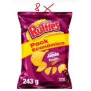 Ruffles jamón 243 g - Paquete de 8 unidades por 1,49 €