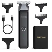 Recortadora inalámbrica BarberBoss para hombres - Kit impermeable