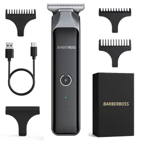 Recortadora inalámbrica BarberBoss para hombres - Kit impermeable