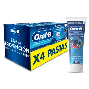 Pasta de Dientes Oral-B Pro Junior Disney Stitch 4x75 ml