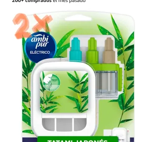 Ambi Pur Recarga Tatami Japonés 20ml y 2X Ambientador Eléctrico