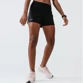 Pantalón corto running mujer Dry 100 - Kalelji negro
