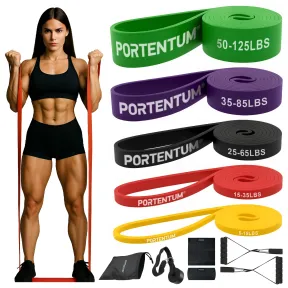 Bandas de Resistencia PORTENTUM – Set de 11 Gomas Elasticas