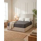 Cama CALAMO beige con cabecero 145x110x205cm