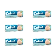 Calvo Atún Claro al Natural 18 latas 80g, 0,60€ cada una