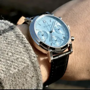 Reloj Bulova Precisionist 96B456, cronógrafo esfera azul