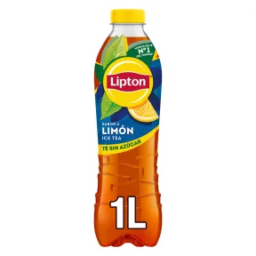 Té helado Lipton sabor limón, 1L sin azúcar y bajo en calorías