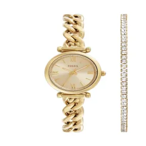 Reloj de Mujer Fossil Carlie en Dorado con Correa de Acero