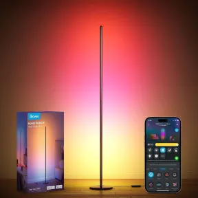 Lámpara de Pie LED Govee RGBIC Regulable 2700-6500K Negra