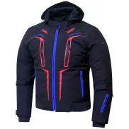 Chaqueta Alpha en Negro, Rojo y Azul