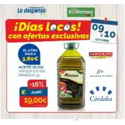Aceite de Oliva Virgen Extra MINERVA 5L por 19€