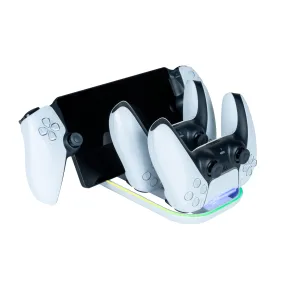 Soporte Dual RGB para Mandos PS5 y PlayStation Portal - Nacon
