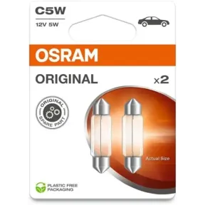 2 Lámparas Festoon C5W OSRAM ORIGINAL LINE 12V