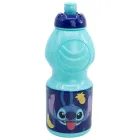 Botella Infantil de Plástico 400ml Stitch con Tapón Antigoteo