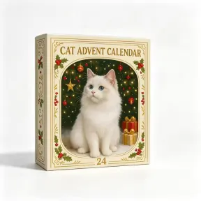 Calendario de Adviento para gatos 2026: Adornos colgantes