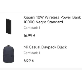 Xiaomi Mi Casual Daypack + Powerbank 10000mah Inalámbrico