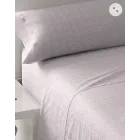 Sábanas de algodón Maddy malva rosa para cama de 90cm.