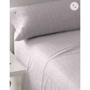 Sábanas de algodón Maddy malva rosa para cama de 90cm.