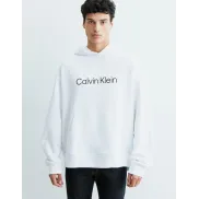 Sudadera blanca con capucha 100% algodón Calvin Klein
