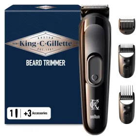 Recortadora de Barba King C. Gillette con 5 Accesorios