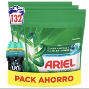ARIEL Pods Original 132 Lavados + 150 g Perlas a 0,27€