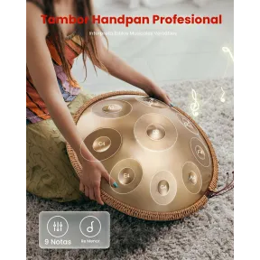 Tambor de 9 Notas - 55 cm de Mano