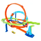 Circuito de Desafío Loop Cyclone y Coche Hot Wheels