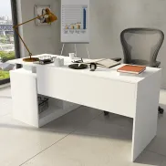Escritorio Blanco Çalisma Masasi - 74 x 160 x 60 cm