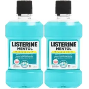 Listerine mentol, enjuague bucal 250 ml, paquete de 2