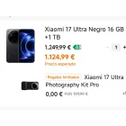 Xiaomi 17 Ultra 16GB 1TB + Kit de Fotografía GRATIS